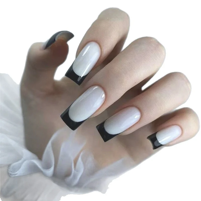 Elegante French Tip Presse-auf Nägel Karnz 1789915939
