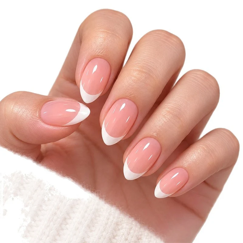 Elegante French Tip Nagel Kunst Verlängerungen Karnz 1789915249