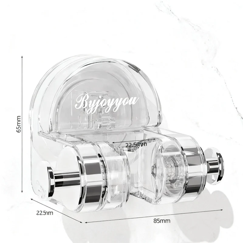 Shower head holder with suction cup, adjustable