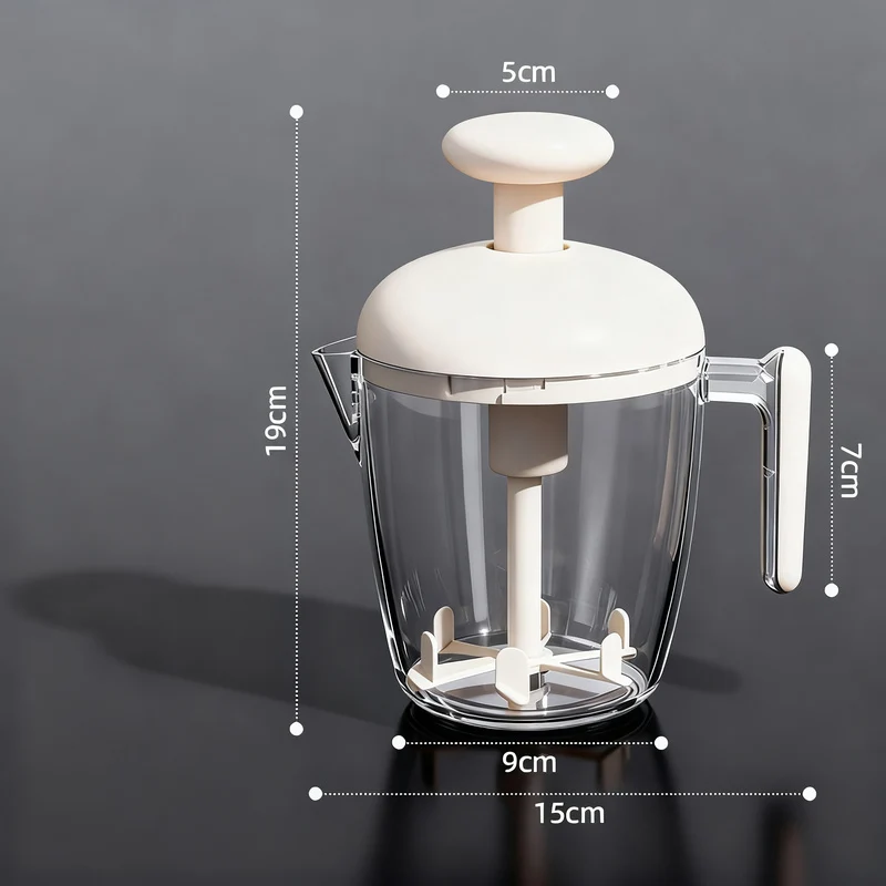 Compressed air mixing cup for whipping and mixing