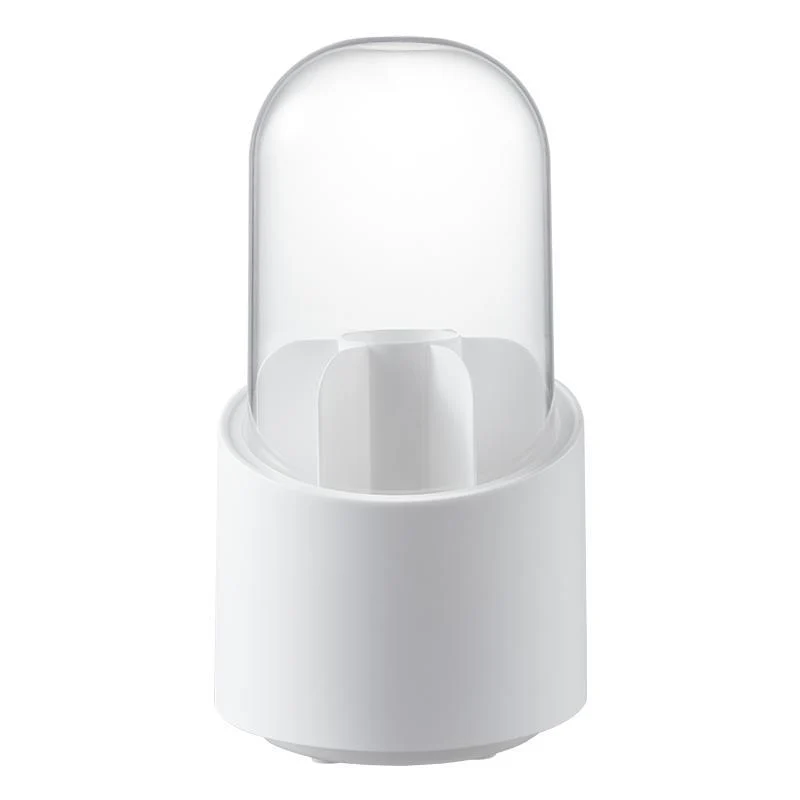 Rotatable cosmetic organizer with lid