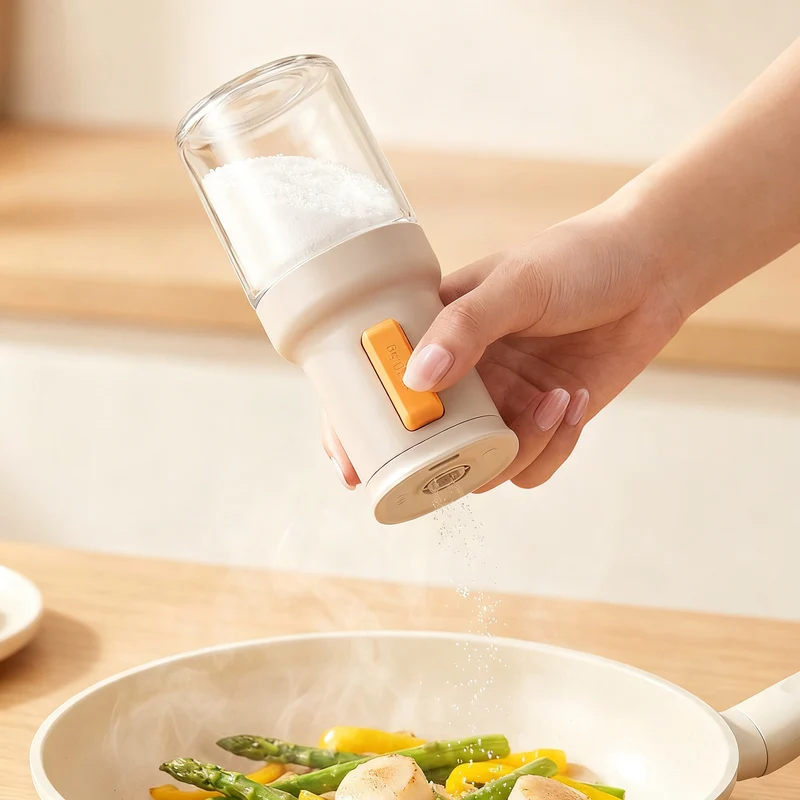 Dosage spice shaker with pressure valve, 350 ml