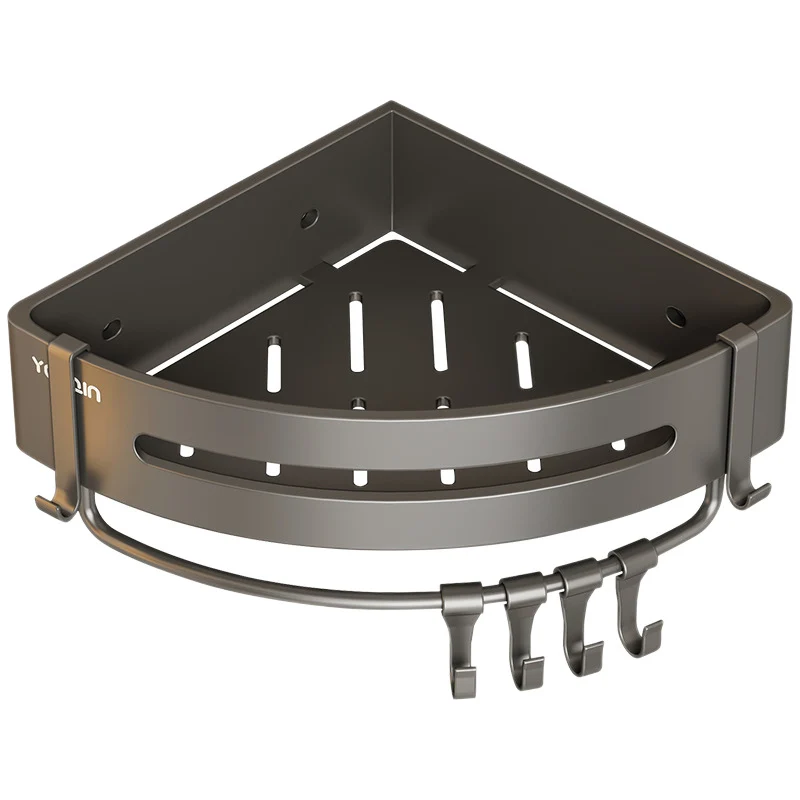 Bathroom corner shelf made of stainless steel and aluminum