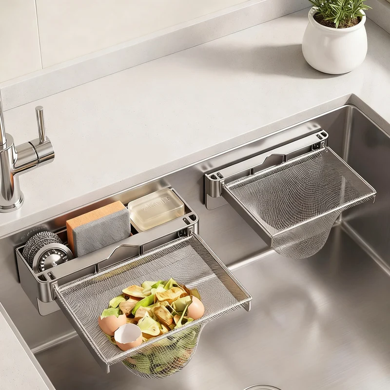 Expandable sink strainer with mesh filters, ABS