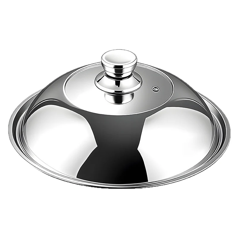 Pot lid made of 304 stainless steel, highly domed