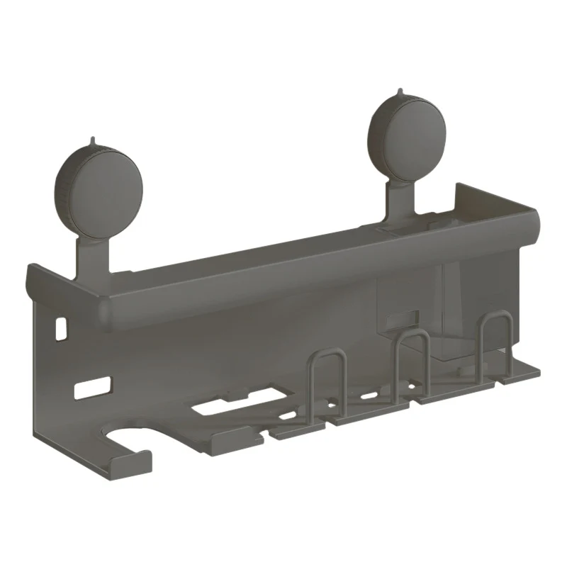 Toothbrush and hairdryer wall shelf made of space aluminum