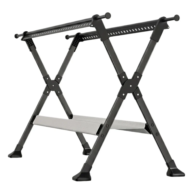 Drying rack, extendable, double rod, steel frame