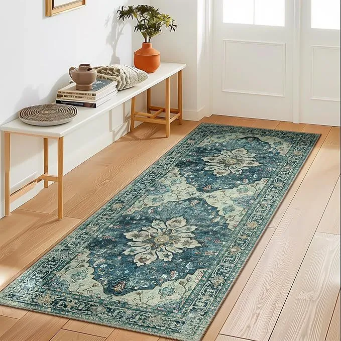 Vintage-inspirierter Läufer Teppich