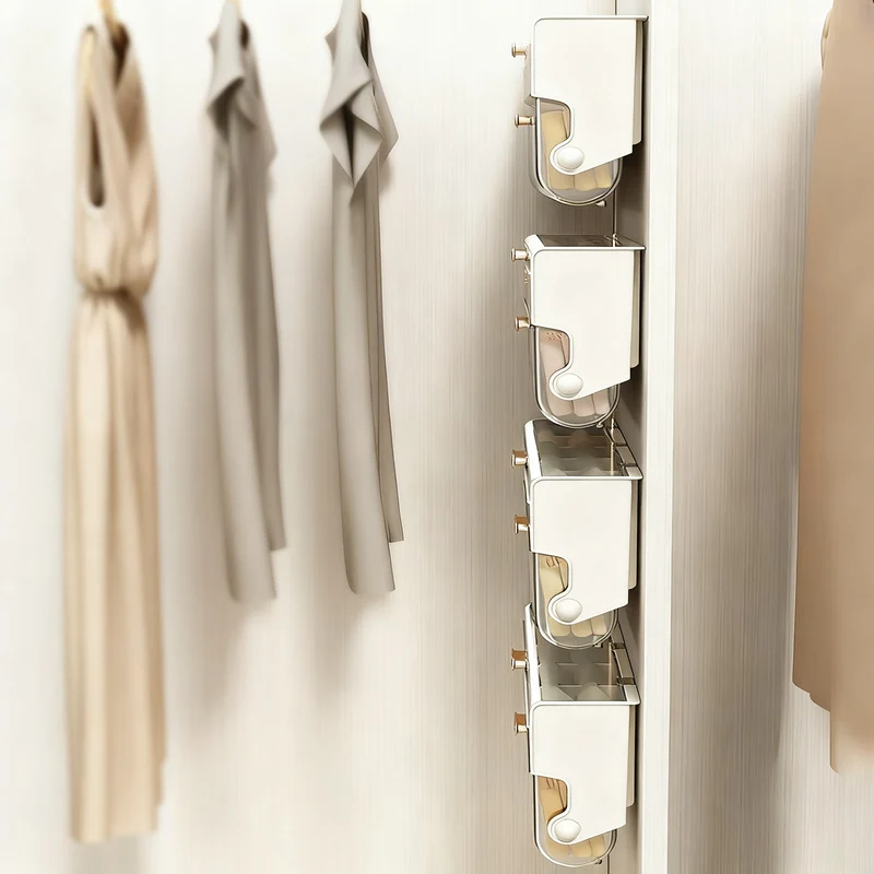 Hanging laundry organizer, 3 compartments