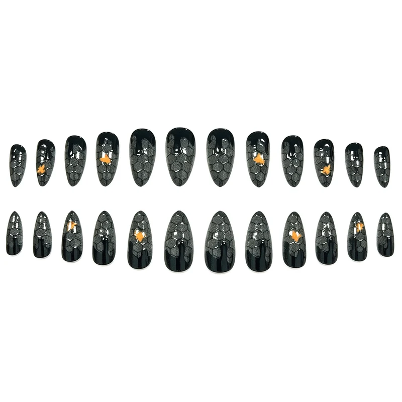 Künstlerische Waben-Nagelverzierungen Karnz