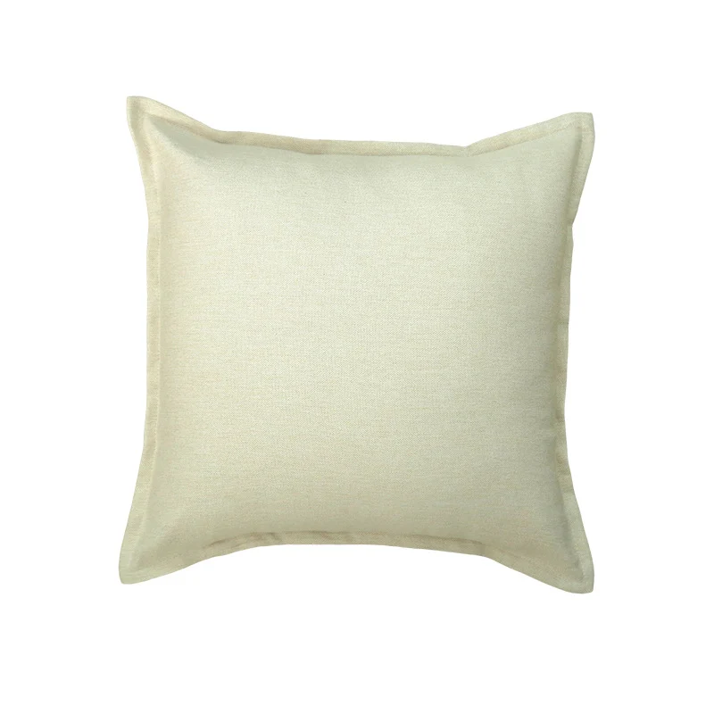 Decorative Linen Throw Pillow Cover with Piped Edge