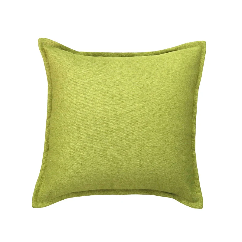 Decorative Linen Throw Pillow Cover with Piped Edge