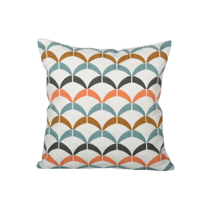 Coastal Starfish Jacquard Square Cushion with Hidden Zipper and Removable Insert