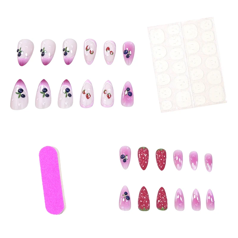 Künstlerische von Früchten inspirierte Nagelkunst Karnz
