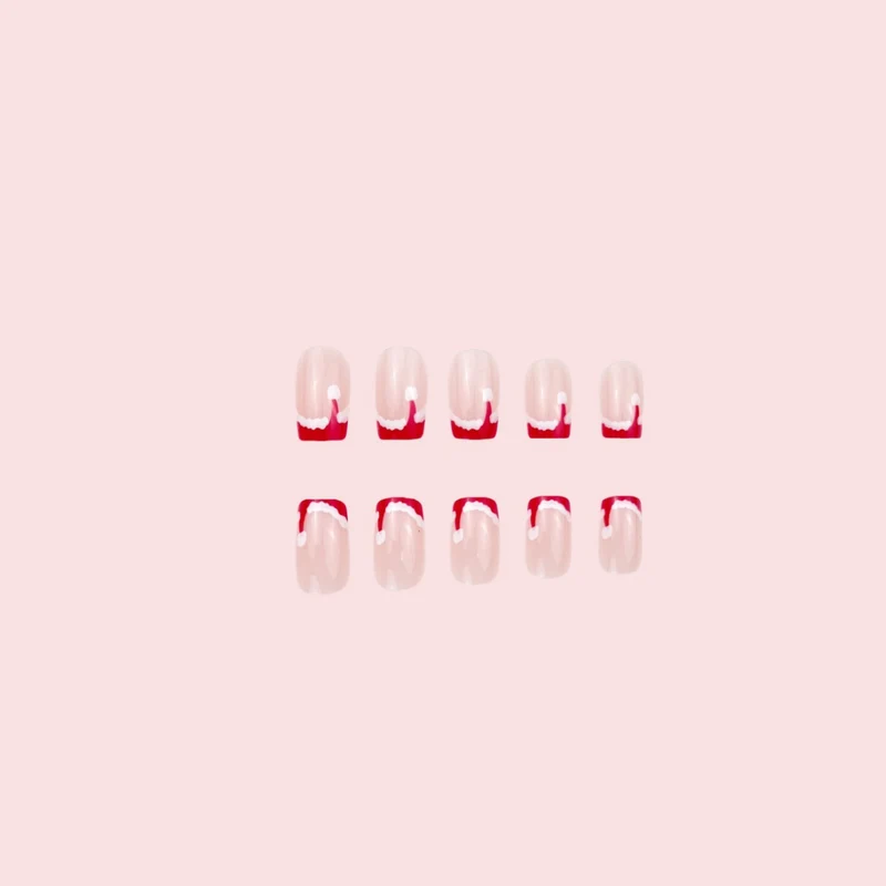 Künstlerische winterliche Nail Art Karnz