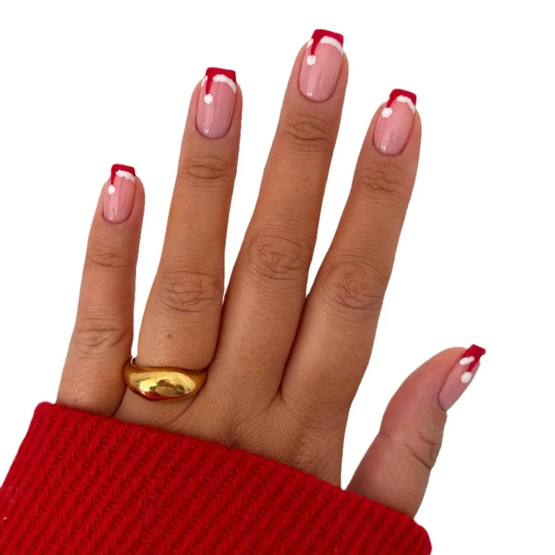Künstlerische winterliche Nail Art Karnz