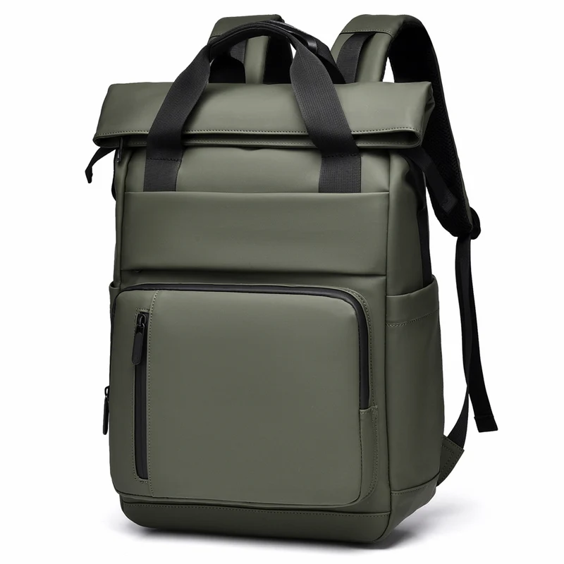 Multi-Pocket Waterproof Roll-Top Backpack Stornfield