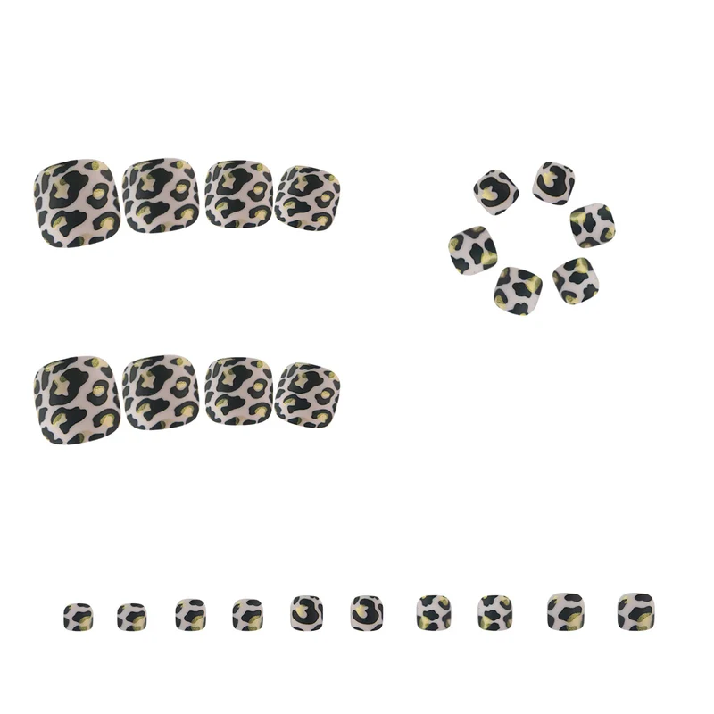 Künstlerischer Leopardenprint Zehen Nagelkunst Karnz