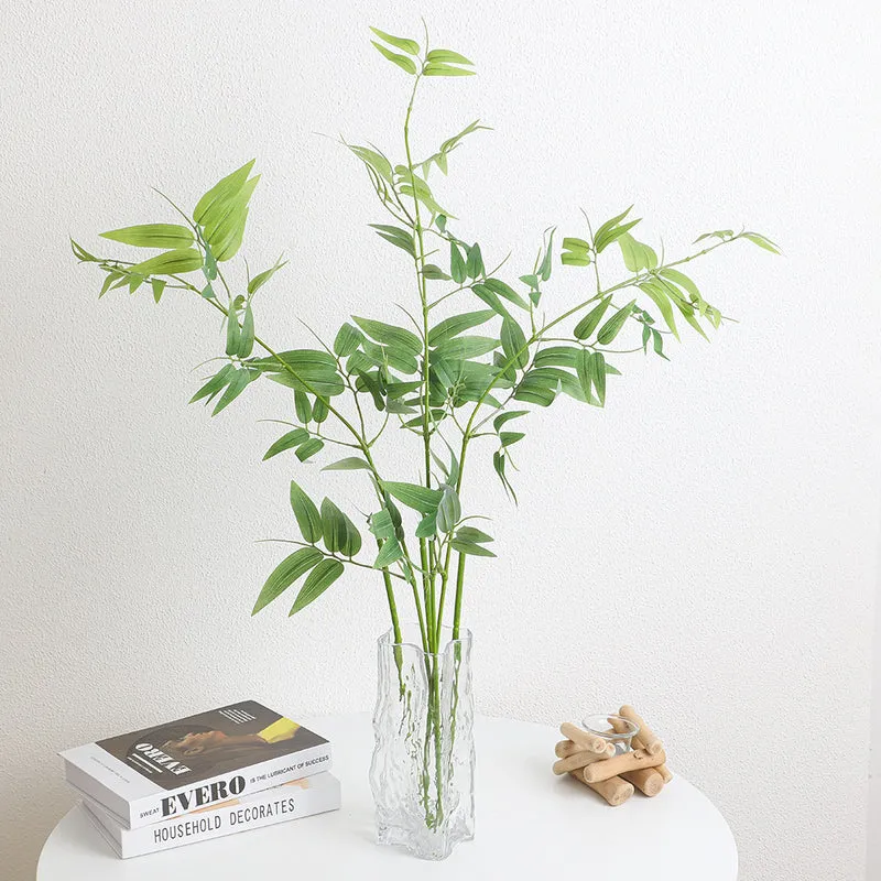 Natural artificial branch with intricately detailed leaves