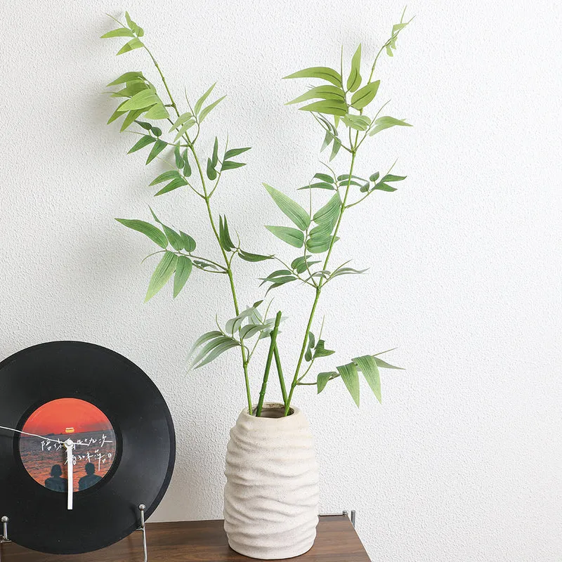 Natural artificial branch with intricately detailed leaves