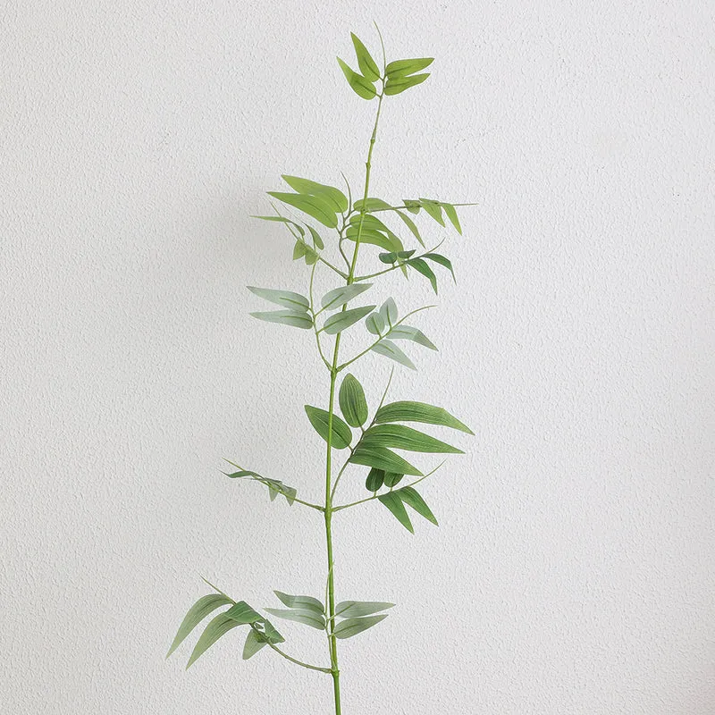 Natural artificial branch with intricately detailed leaves