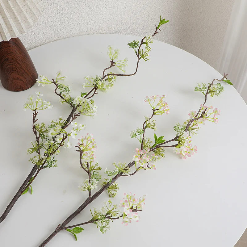 Natural artificial flower branch with detailed flowers