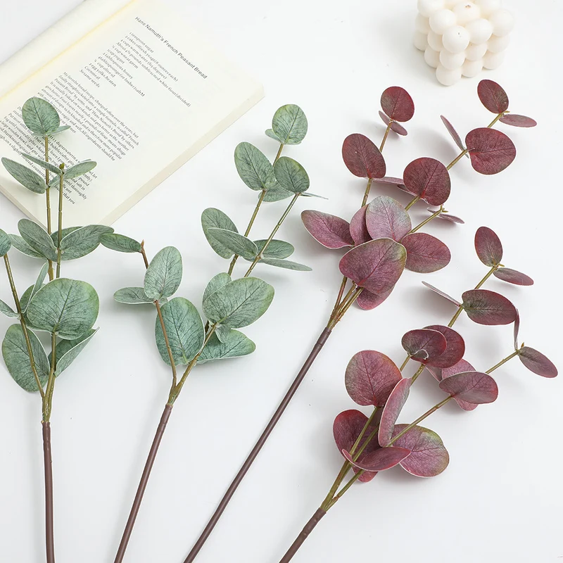 Artificial plant with elegant eucalyptus leaves