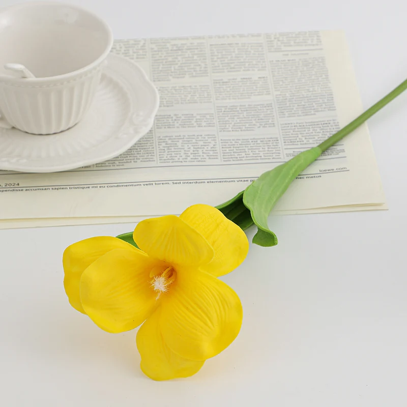 Artificial orchid flower branch with realistic details