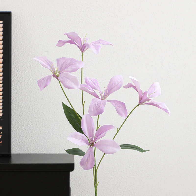 Artificial orchid flower branch with delicate flowers