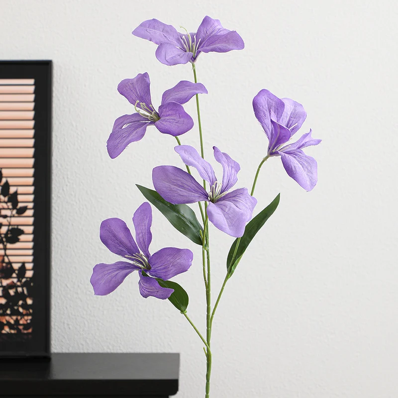 Artificial orchid flower branch with delicate flowers