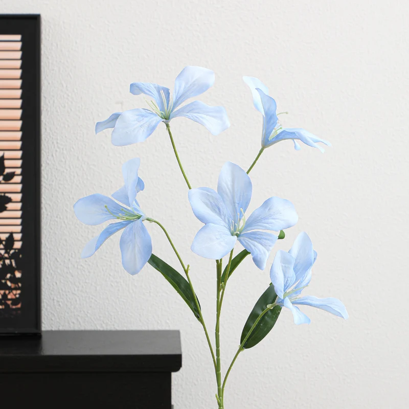 Artificial orchid flower branch with delicate flowers