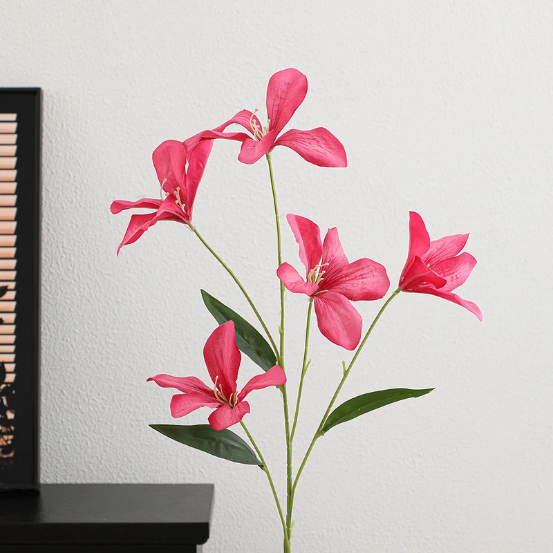 Artificial orchid flower branch with delicate flowers