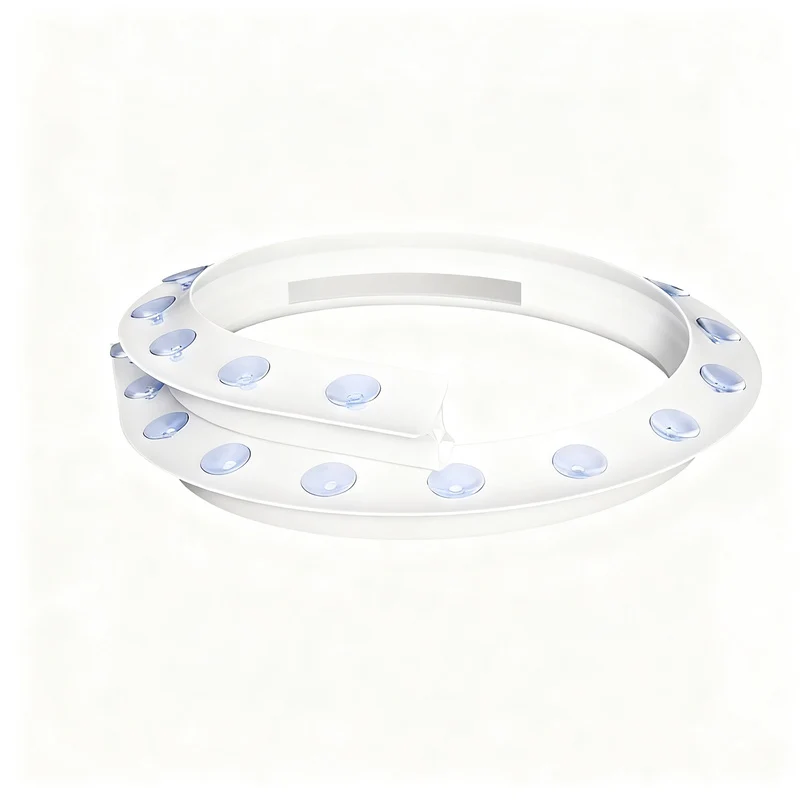 Silicone sealing strip for shower, adjustable