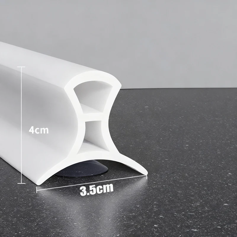 Silicone sealing strip for shower, adjustable