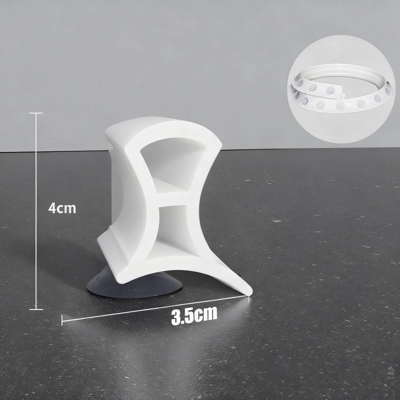 Silicone sealing strip for shower, adjustable