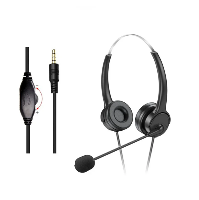 Bai'en DH800 Call Center Agent Telemarketing Outbound Customer Service Headset Computer Mobile Phone Telephone Headset