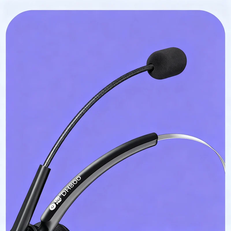 Bai'en DH800 Call Center Agent Telemarketing Outbound Customer Service Headset Computer Mobile Phone Telephone Headset