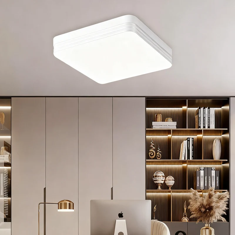 LED ceiling light round, modern, for damp rooms