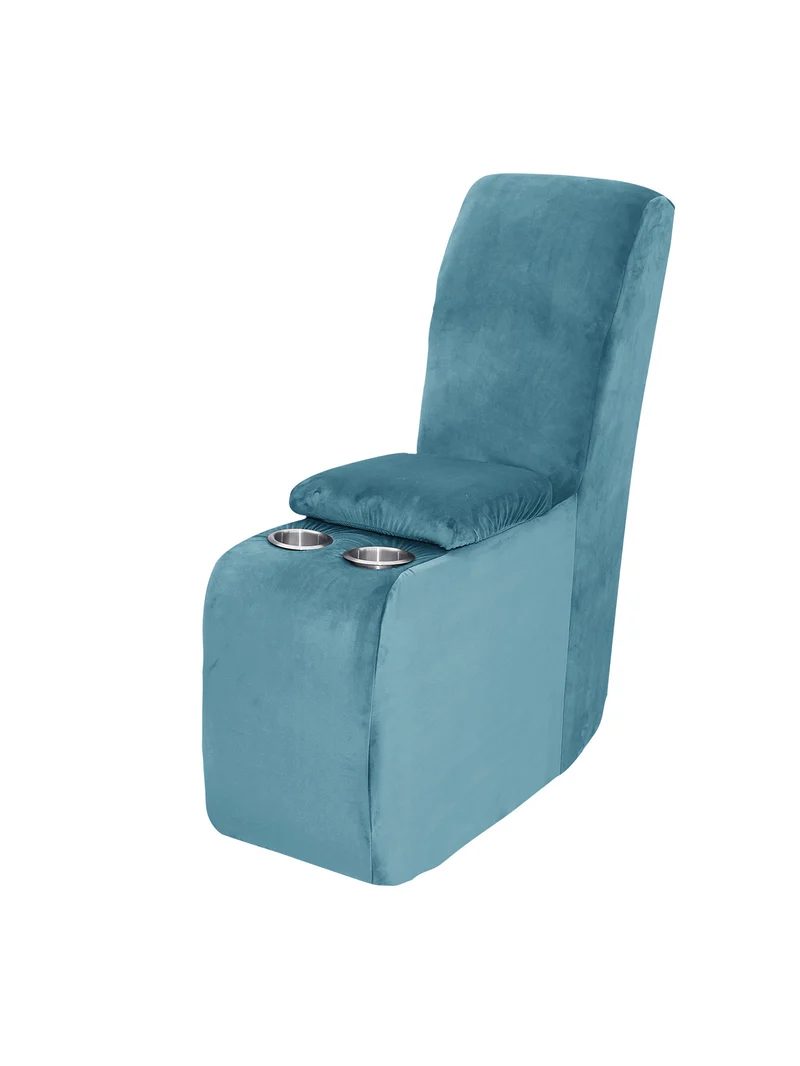 Sofa cover made of velvet, solid color