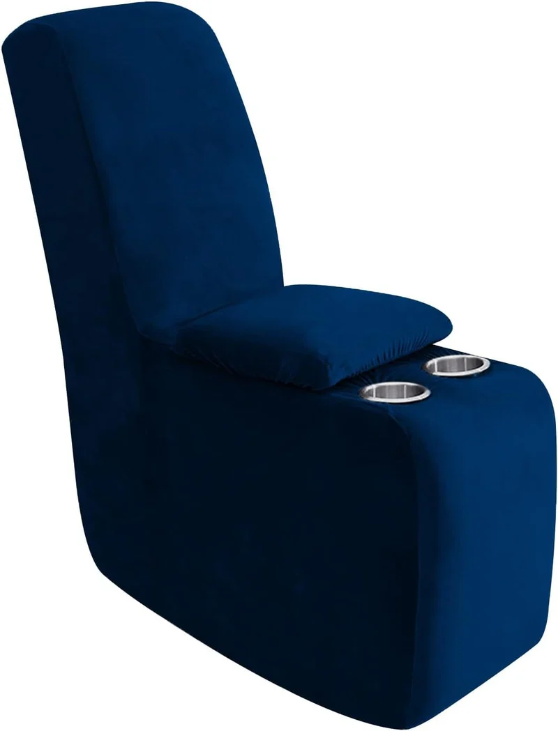 Sofa cover made of velvet, solid color