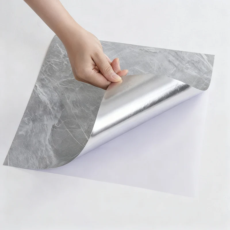 Marble floor sticker, self-adhesive