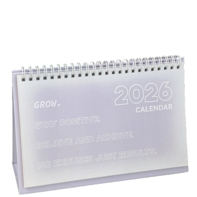 Desk calendar 2026 with roses and butterflies