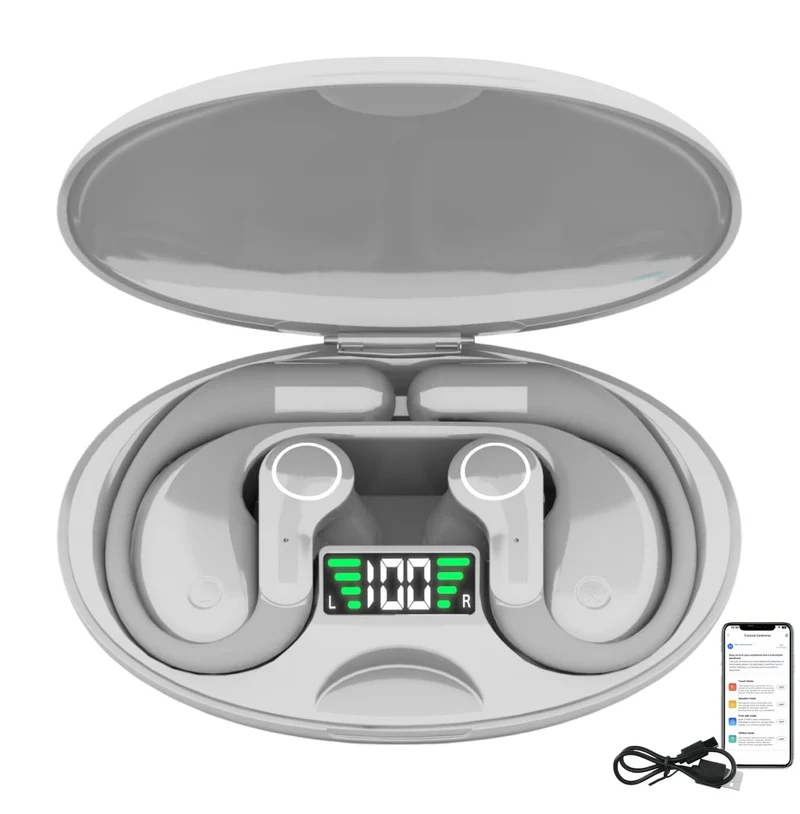 Bluetooth headphones with AI real-time translation M8