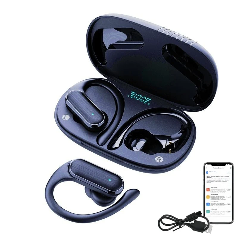 Bluetooth headphones with AI real-time translation M8