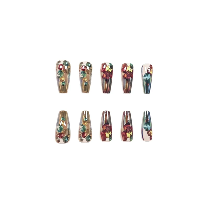 Dekorative Kristall-Acryl-Nagelverstärkungen Karnz