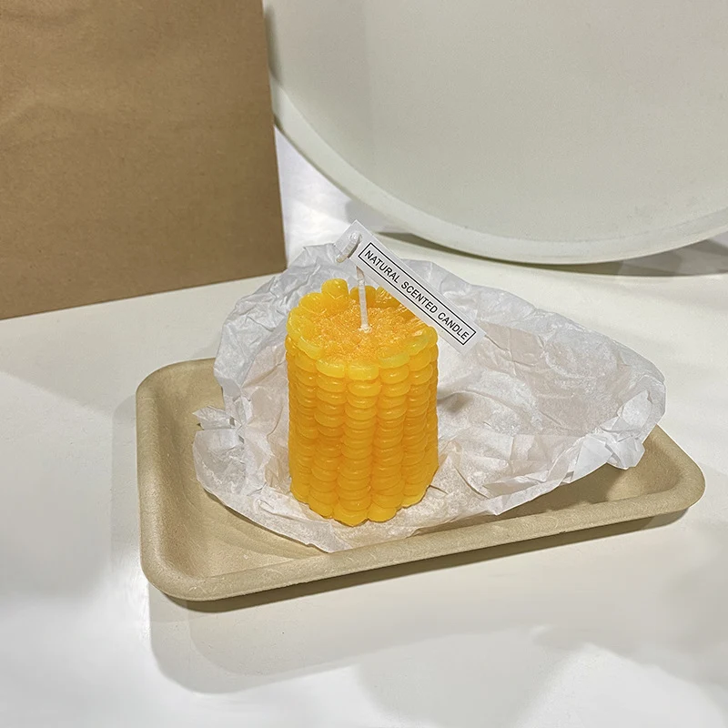 Hand-Poured Realistic Lemon-Shaped Scented Soy Candle with Cotton Wick & Gift Box