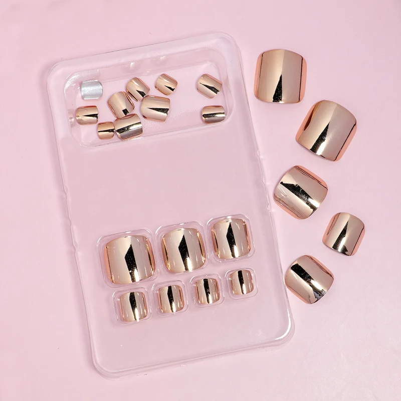 Premium Metallic Press-On Nail Set Karnz