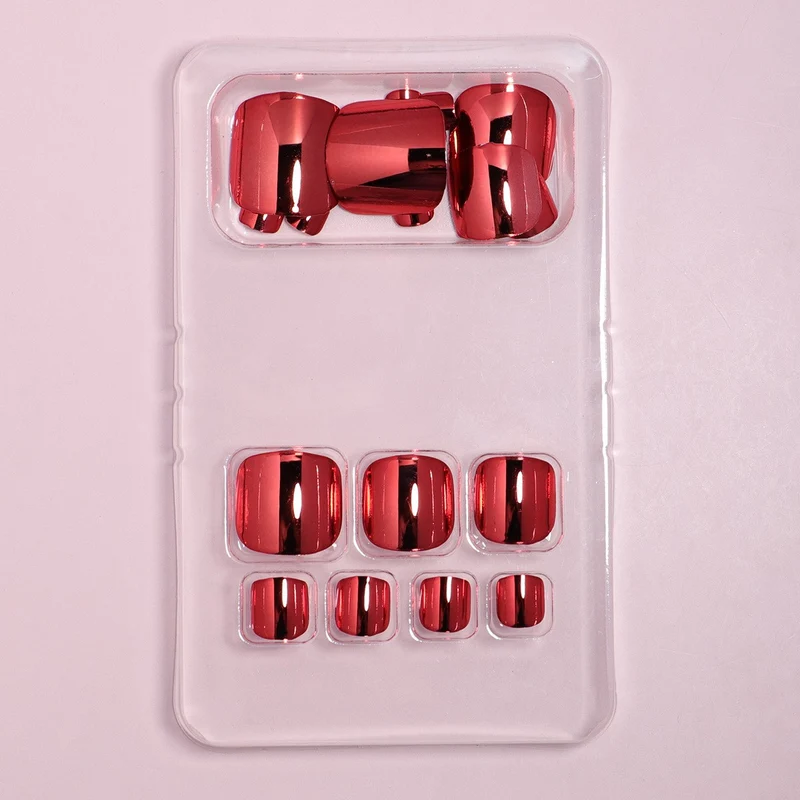 Premium Metallic Press-On Nail Set Karnz