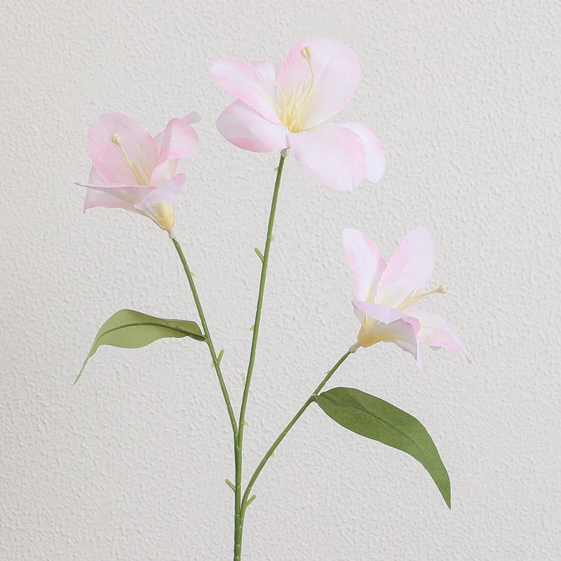 Artificial lily stem with delicate flowers