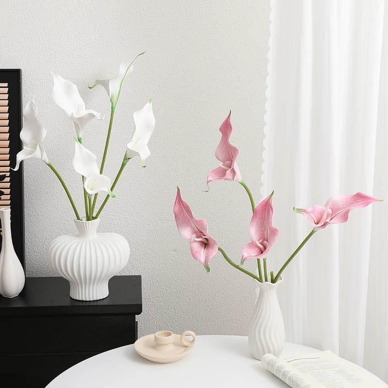 Artificial Calla Blossom Branch with Realistic Details